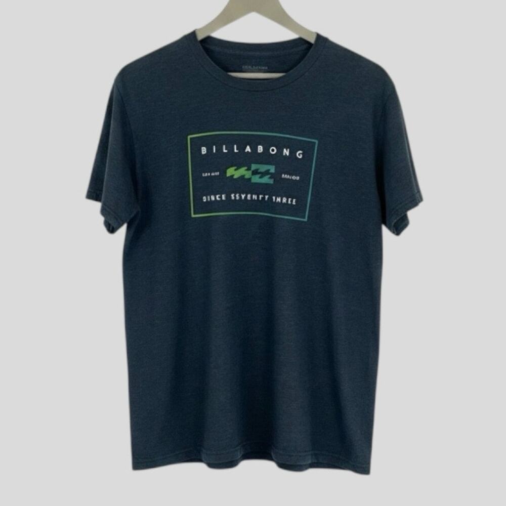 Billabong Mens Grand Grey Since Seventy Three Graphic Tee